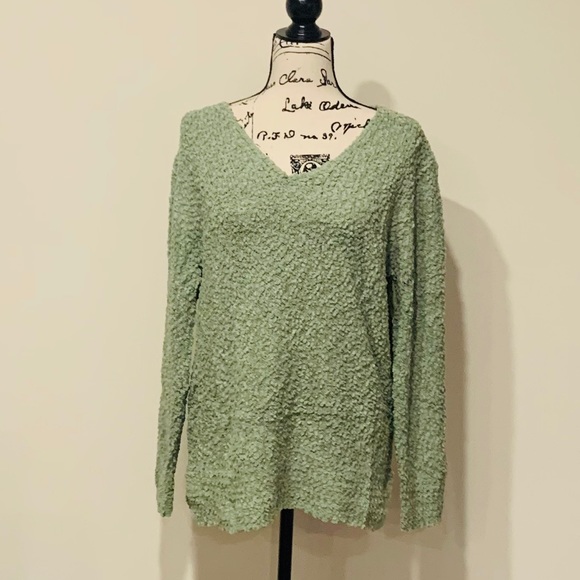 Sweaters - Women's Popcorn Knit Long Sleeve Sweater  M